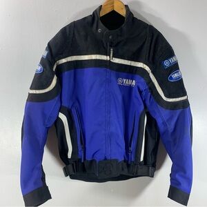 Vintage made in korea yamaha racing motorcycle jacket with pads